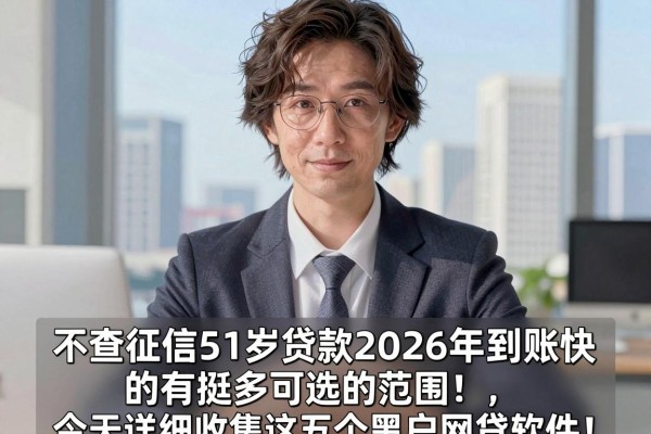 不查征信51岁贷款2026年到账快的有挺多可选的范围!,今天详细收集这五个黑户网贷软件!