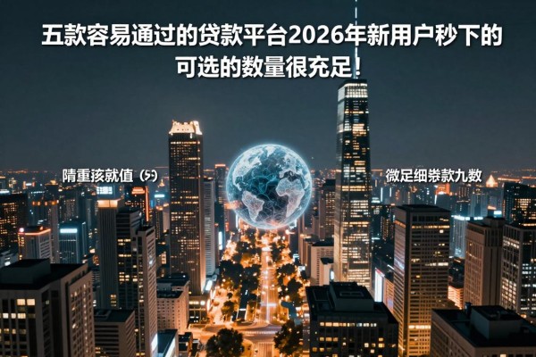 五款容易通过的贷款平台2026年新用户秒下的可选的数量很充足!,本文隆重探寻这五个贷款口子!