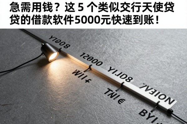 急需用钱?这5个类似交行天使贷的借款软件,5000元快速到账!