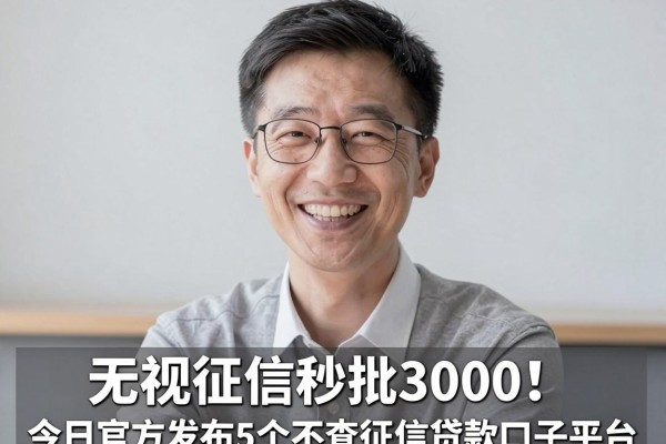 无视征信秒批3000!今日官方发布5个不查征信贷款口子平台