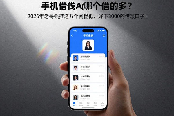 手机借钱app哪个好借的多?2026年老哥强推这五个门槛低、好下3000的借款口子!