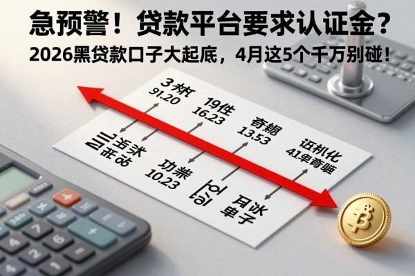 急预警!贷款平台要求认证金?2026黑贷款口子大起底,4月这5个千万别碰!