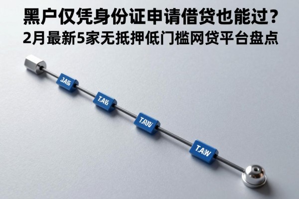 黑户仅凭身份证申请借钱也能过？2月最新5家无抵押低门槛网贷平台盘点