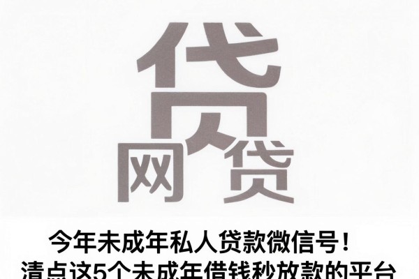 今年未成年私人贷款微信号!清点这5个未成年借钱秒放款的平台