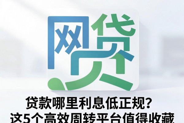 贷款哪里利息低正规?这5个高效周转平台值得收藏