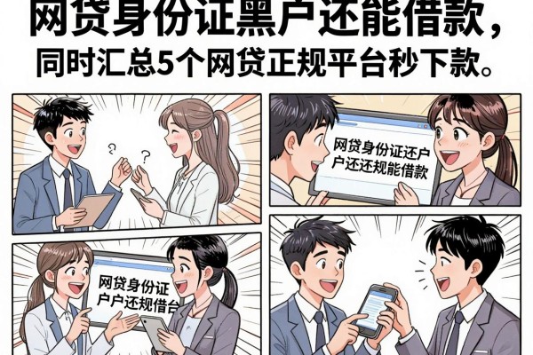 网贷身份证黑户还能借款,同时汇总5个网贷正规平台秒下款