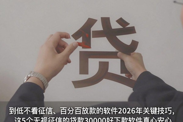 到低不看征信、百分百放款的软件2026年关键技巧，这5个无视征信的贷款30000好下款软件真心安心