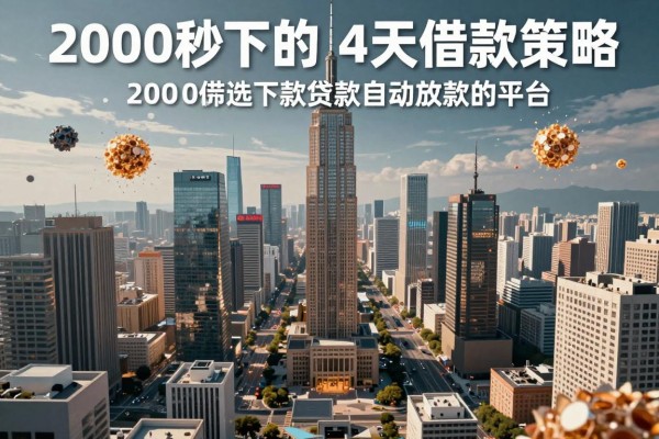 2000秒下的口14天借款的口子秒到的2026年内部策略!隆重筛选这5个2000秒下款的贷款自动放款的平台