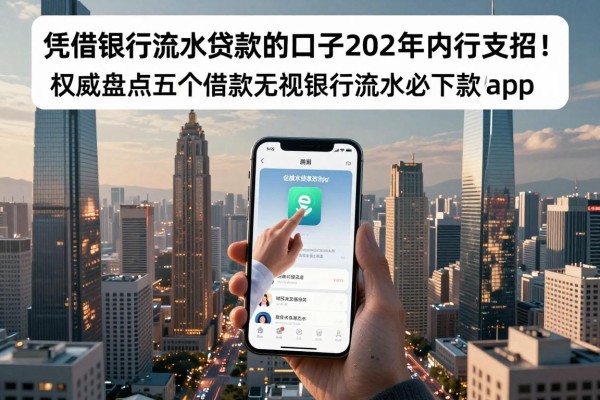 凭借银行流水贷款的口子2026年内行支招!权威盘点五个借款无视银行流水必下款的app