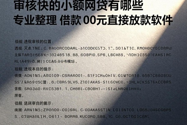审核快的小额网贷有哪些今日最新审核技巧!专业整理5个借款500元直接放款软件