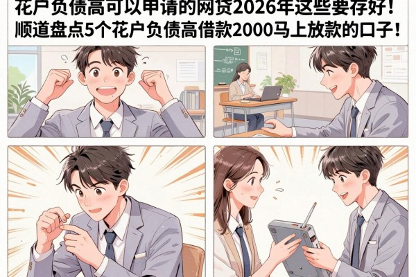 花户负债高可以申请的网贷2026年这些要存好！顺道盘点5个花户负债高借款2000马上放款的口子