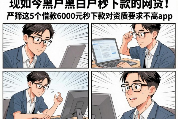 现如今黑户黑白户秒下款的网贷!严筛这5个借款6000元秒下款对资质要求不高app