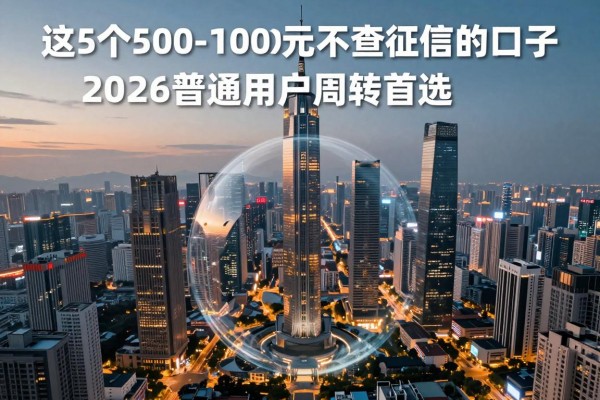 这5个500-1000元不查征信的口子,2026普通用户周转首选