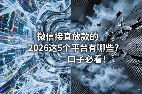 微信直接放款的平台有哪些?2026这5个借款口子必看!