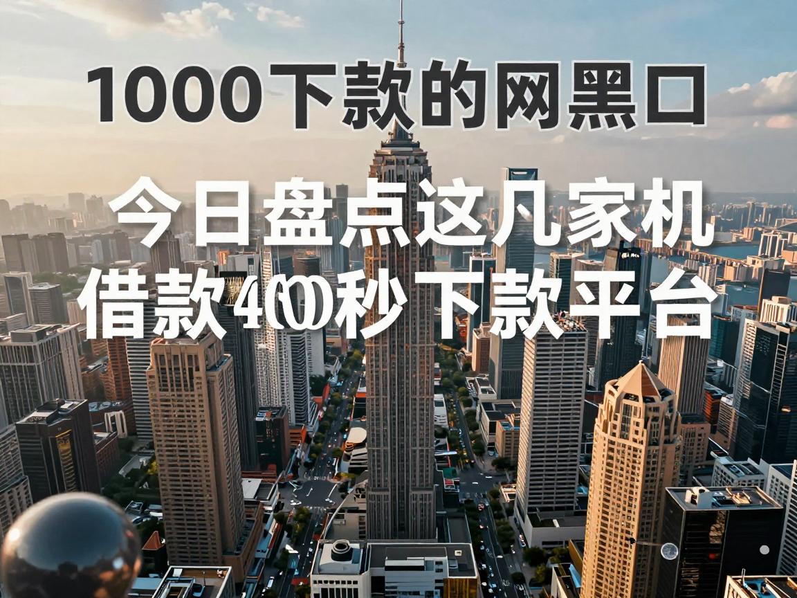 1000下款的网黑口,今日盘点这几家借款4000秒下款的平台