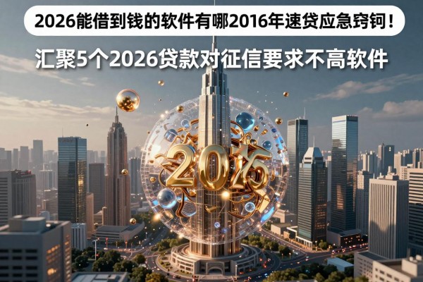 2026能借到钱的软件有哪些2026年速贷应急窍门!汇聚5个2026贷款对征信要求不高软件