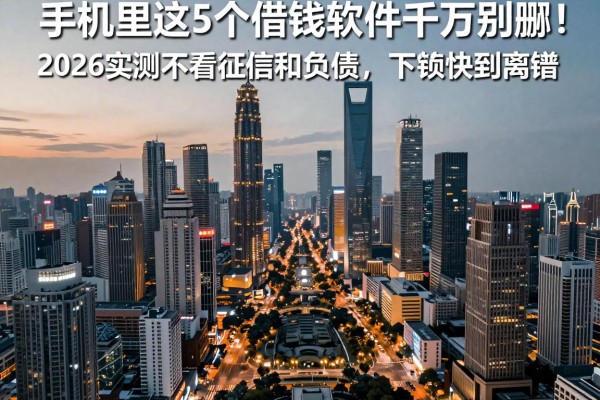手机里这5个借钱软件千万别删!2026实测不看征信和负债,下款快到离谱