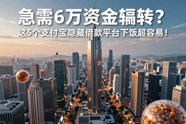 急需6万资金周转?这5个支付宝隐藏借款平台下款超容易!