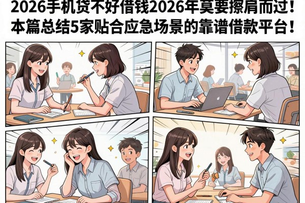 2026手机贷不好借钱2026年莫要擦肩而过!本篇总结5家贴合应急场景的靠谱借款平台