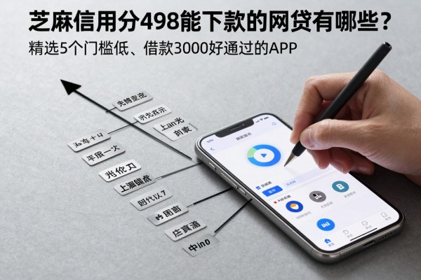 芝麻信用分498能下款的网贷有哪些?精选5个门槛低、借款3000好通过的APP
