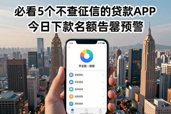 必看!5个不查征信的贷款APP,今日下款名额告罄预警