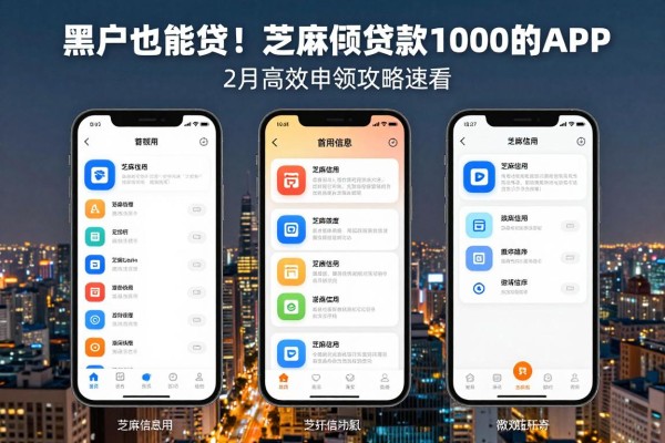 黑户也能贷！芝麻信用贷款额度1000的APP有哪些？2月高效申领攻略速看