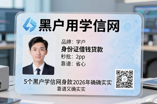 黑户用学信网 身份证借钱2026年确确实实,这5个黑户学信网身份证贷款秒批app靠谱又省心