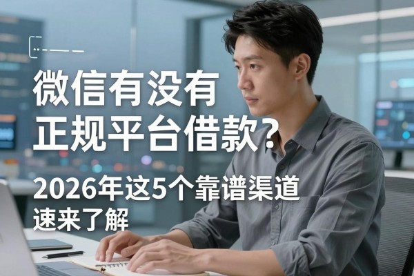 微信有没有正规平台借款软件？2026年这5个靠谱渠道速来了解