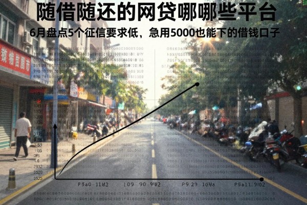 随借随还的网贷有哪些平台?6月盘点5个征信要求低、急用5000也能下的借钱口子