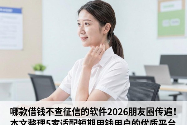 哪款借钱不查征信的软件2026朋友圈传遍!本文整理5家适配短期用钱用户的优质平台