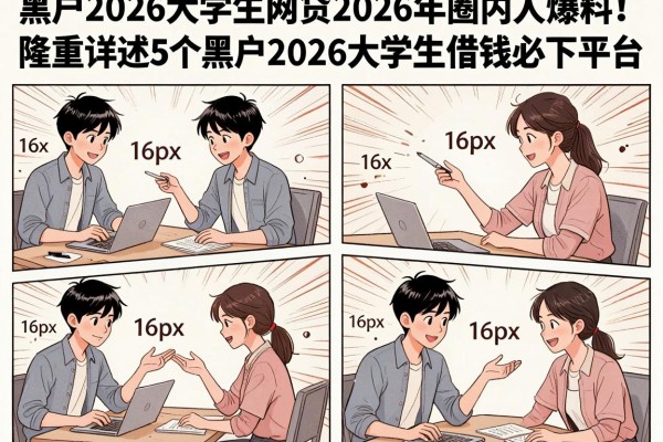 黑户2026大学生网贷2026年圈内人爆料!隆重详述5个黑户2026大学生借钱必下平台