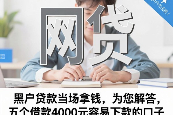 黑户贷款当场拿钱,为您解答五个借款4000元容易下款的口子
