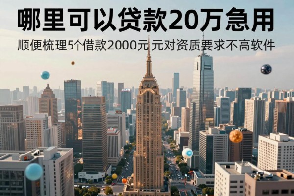哪里可以贷款20万急用2026年必备技能!顺便梳理5个借款2000元对资质要求不高软件