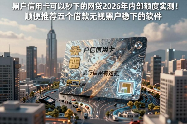 黑户信用卡可以秒下的网贷2026年内部额度实测!顺便推荐五个借款无视黑户稳下的软件