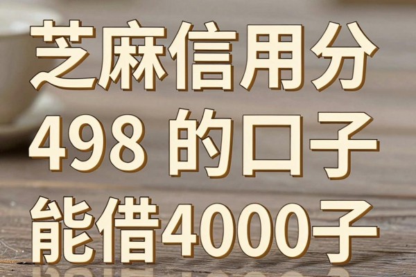 芝麻信用分498能下的口子,揭秘这五个芝麻信用分498能借4000的app真心值得选