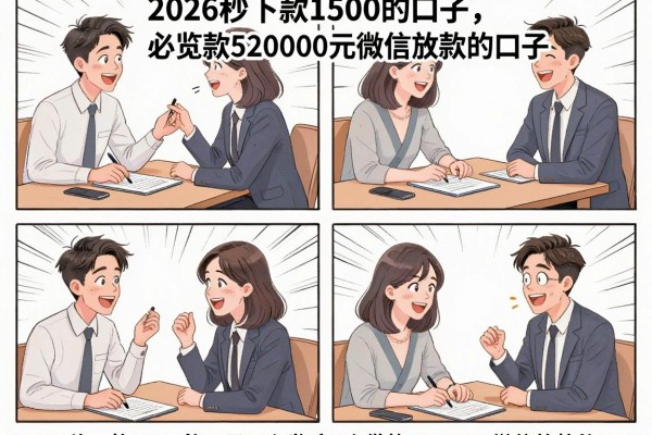 2026秒下款1500的口子,必览这5个借款20000元微信放款的口子