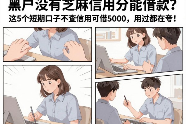 黑户没有芝麻信用分能借款?这5个短期口子不查信用可借5000,用过都在夸!