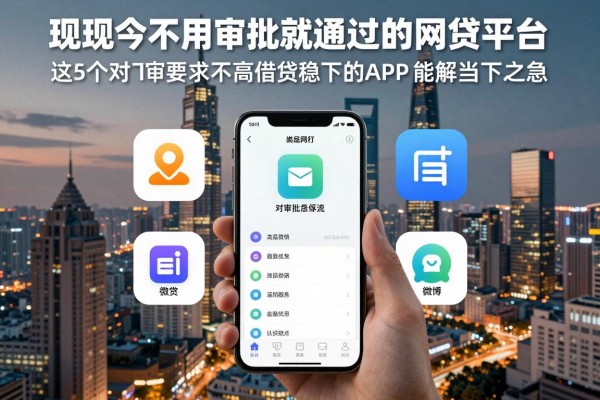 现如今不用审批就可通过的网贷平台,这5个对审批要求不高借钱稳下的app能解当下之急