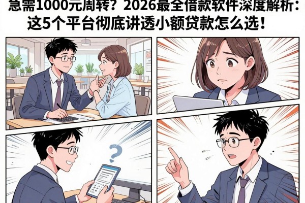 急需1000元周转?2026最全借款软件深度解析:这5个平台彻底讲透小额贷款怎么选!