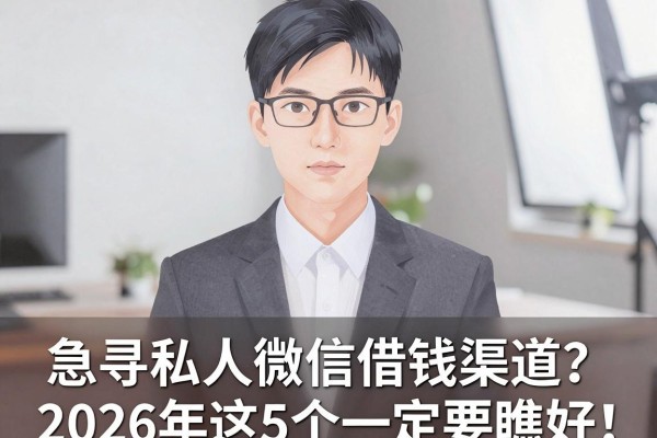 急寻私人微信借钱渠道?2026年这5个一定要瞧好!