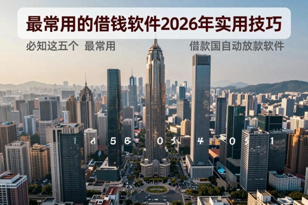 最常用的借钱软件2026年实用技巧!必知这五个最常用的借款自动放款软件