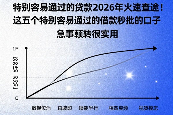 特别容易通过的贷款2026年火速查阅!这五个特别容易通过的借款秒批的口子急事周转很实用
