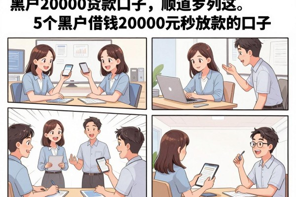 黑户20000贷款口子，顺道罗列这5个黑户借钱20000元秒放款的口子