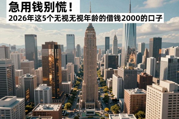 急用钱别慌!2026年这5个无视年龄借钱2000的口子,堪称不管年龄的贷款口子天花板