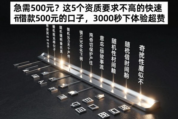 急需500元?这5个资质要求不高的快速借款500元的口子,3000秒下体验超赞