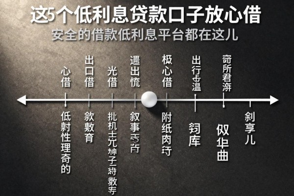 这5个低利息贷款口子放心借,安全的借款低利息平台都在这儿了