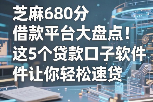 芝麻680分借款平台大盘点!这5个贷款口子软件让你轻松速贷
