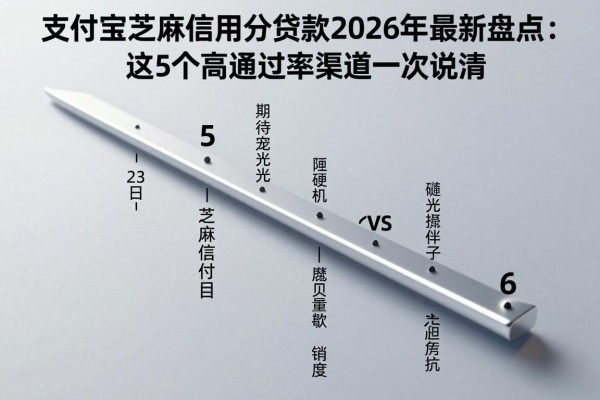 支付宝芝麻信用分贷款2026年最新盘点：这5个高通过率渠道一次说清