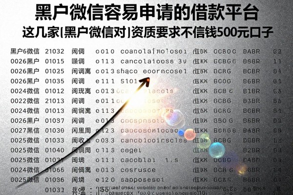 黑户微信容易申请的借款平台,2026额度飙升这几家黑户微信对资质要求不高借钱500元口子