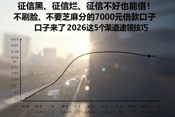 征信黑、征信烂、征信不好也能借！不刷脸、不要芝麻分的7000元借款口子来了，2026这5个渠道速领技巧